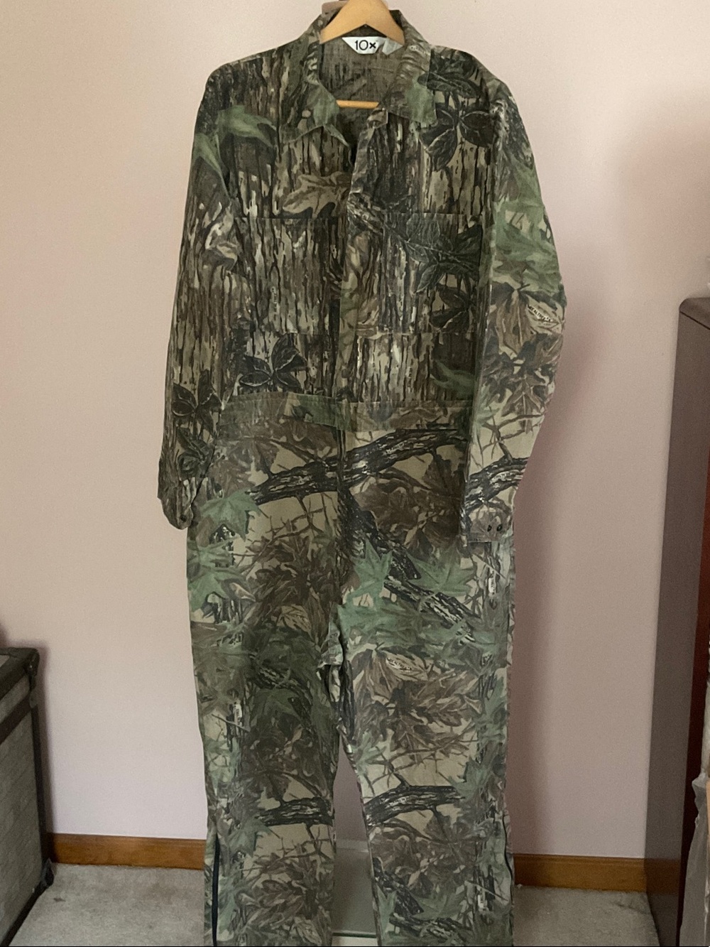Camouflage REALTREE Hunting Coveralls in Green & Brown